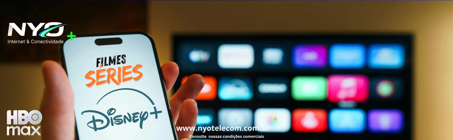 NYO Telecom: movies and series on a phone, with Disney+ and HBO Max